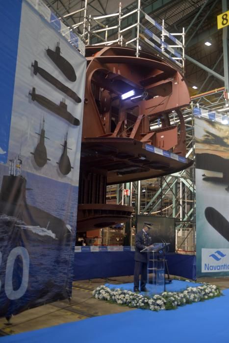 Visita a la construcción del submarino S-80 de Navantia