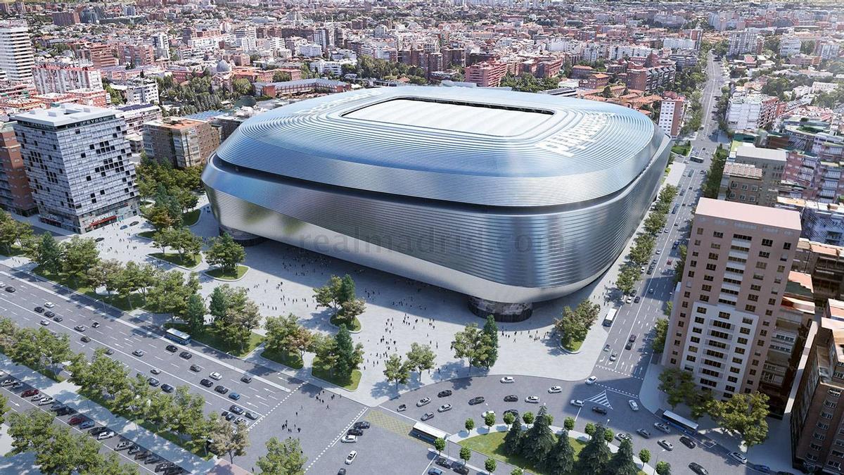 Una imagen del nuevo estadio Santiago Bernabéu.