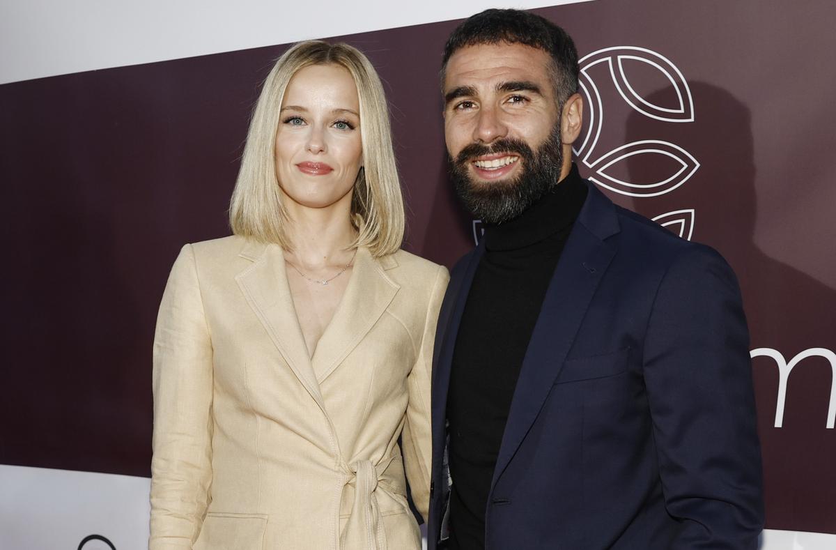 Dani Carvajal y Daphne Cañizares en un evento en Madrid.