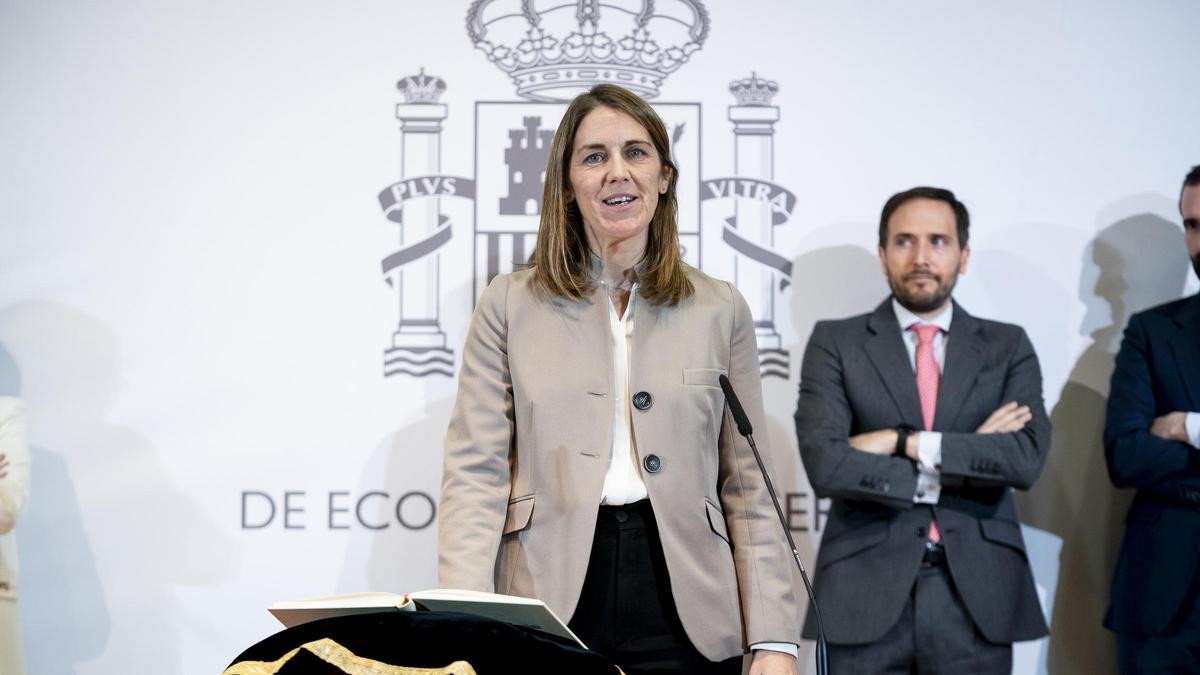 Toma de posesión de Paula Conthe como secretaria general del Tesoro.