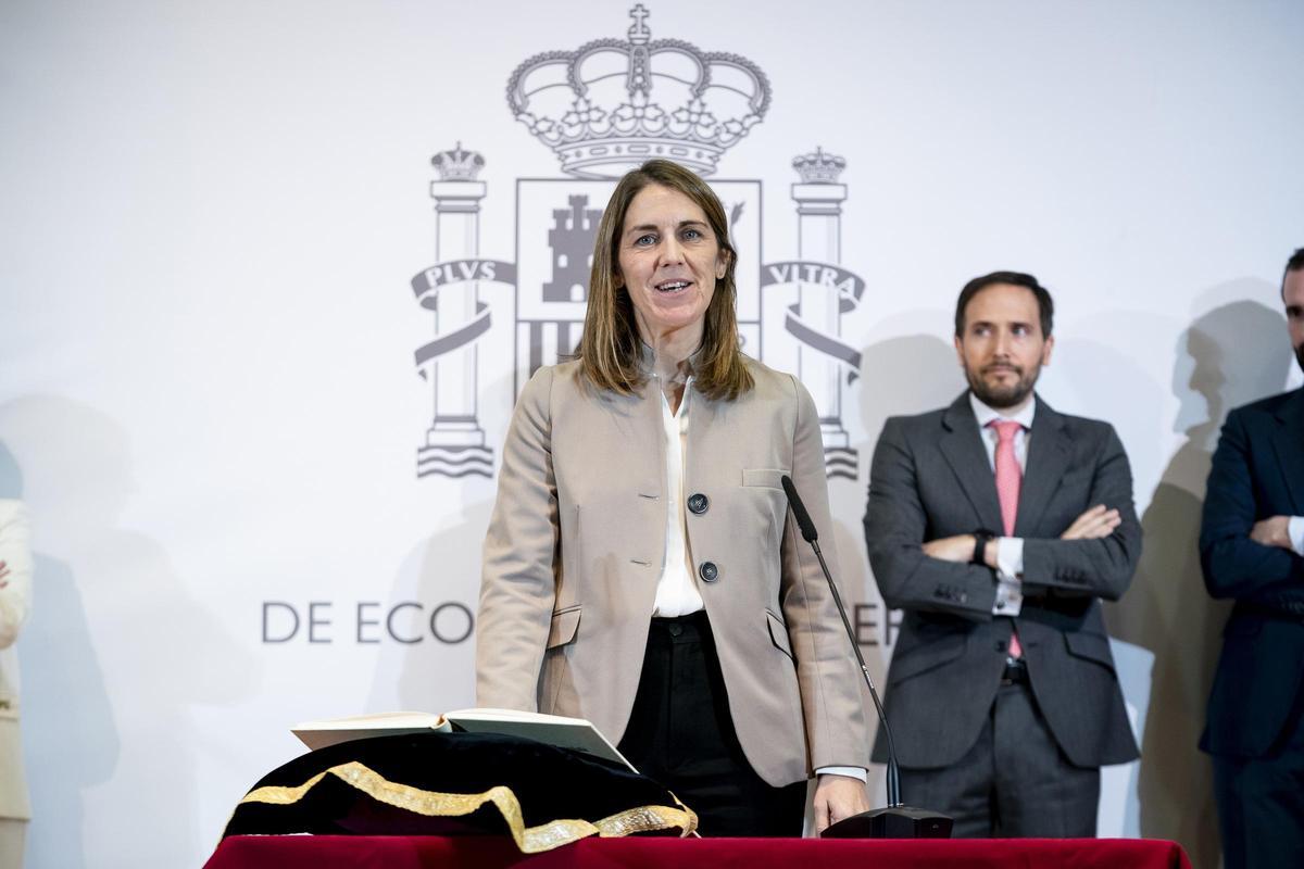 Toma de posesión de Paula Conthe como secretaria general del Tesoro.