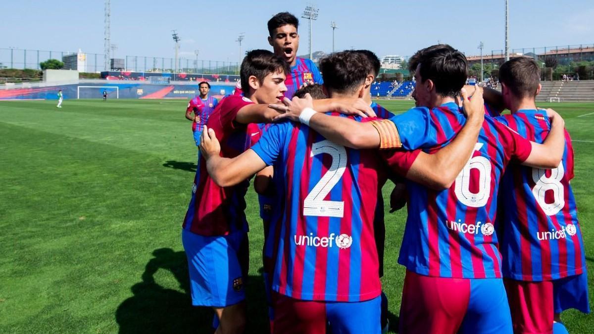 Gavi anima al juvenil antes del Clásico