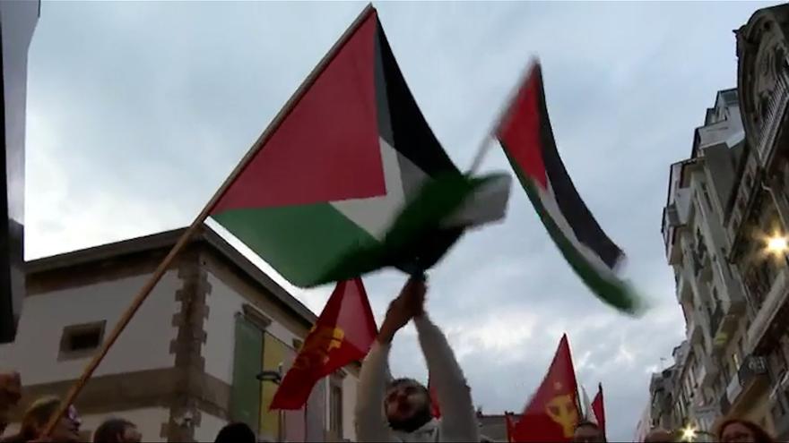 Manifestaciones en apoyo al pueblo palestino en 15 localidades gallegas