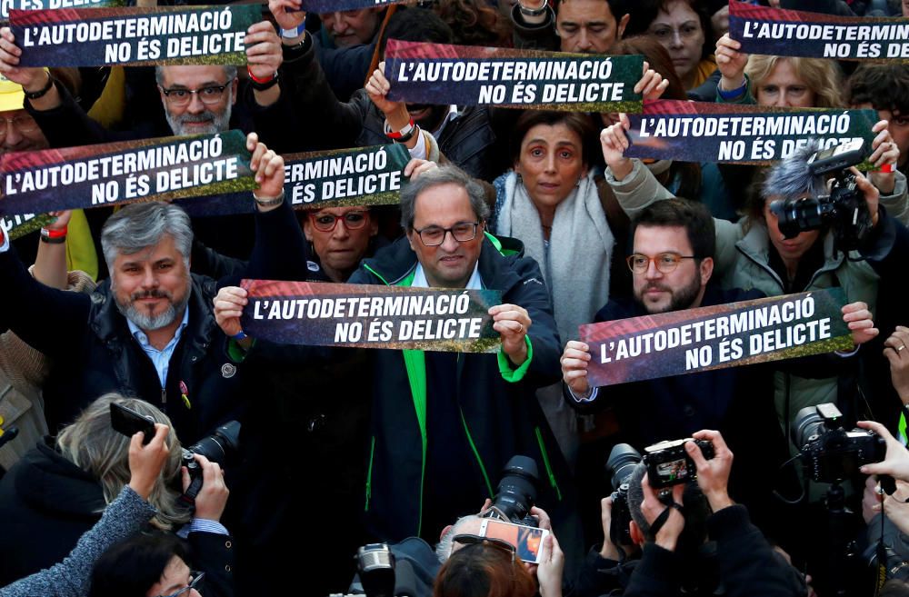 L'independentisme es manifesta a Barcelona en contra del judici del procés