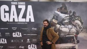  El director, escritor, reportero y productor argentino Hernán Zin posa a su llegada al estreno de su documental Todos somos Gaza, el pasado diciembre en Madrid.