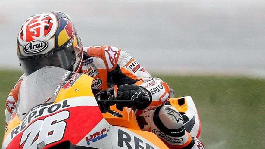 Pedrosa se despide en Valencia