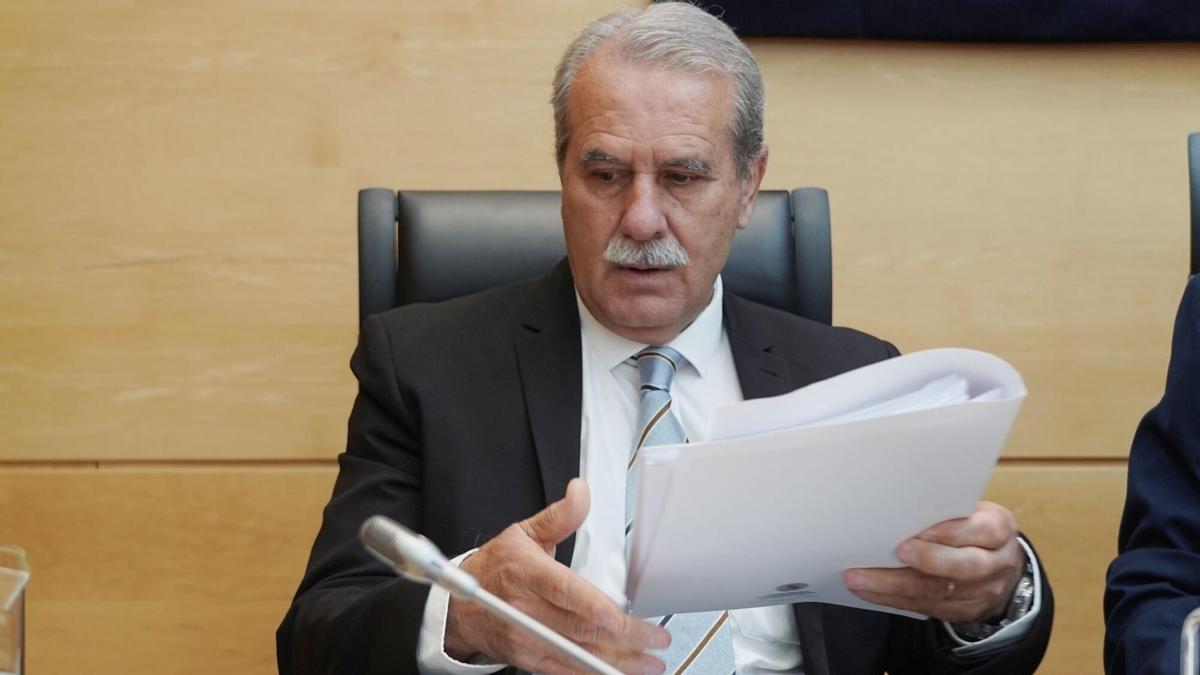 El presidente del Consultivo, Agustín S. de Vega, en una comparecencia en las Cortes de Castilla y León.
