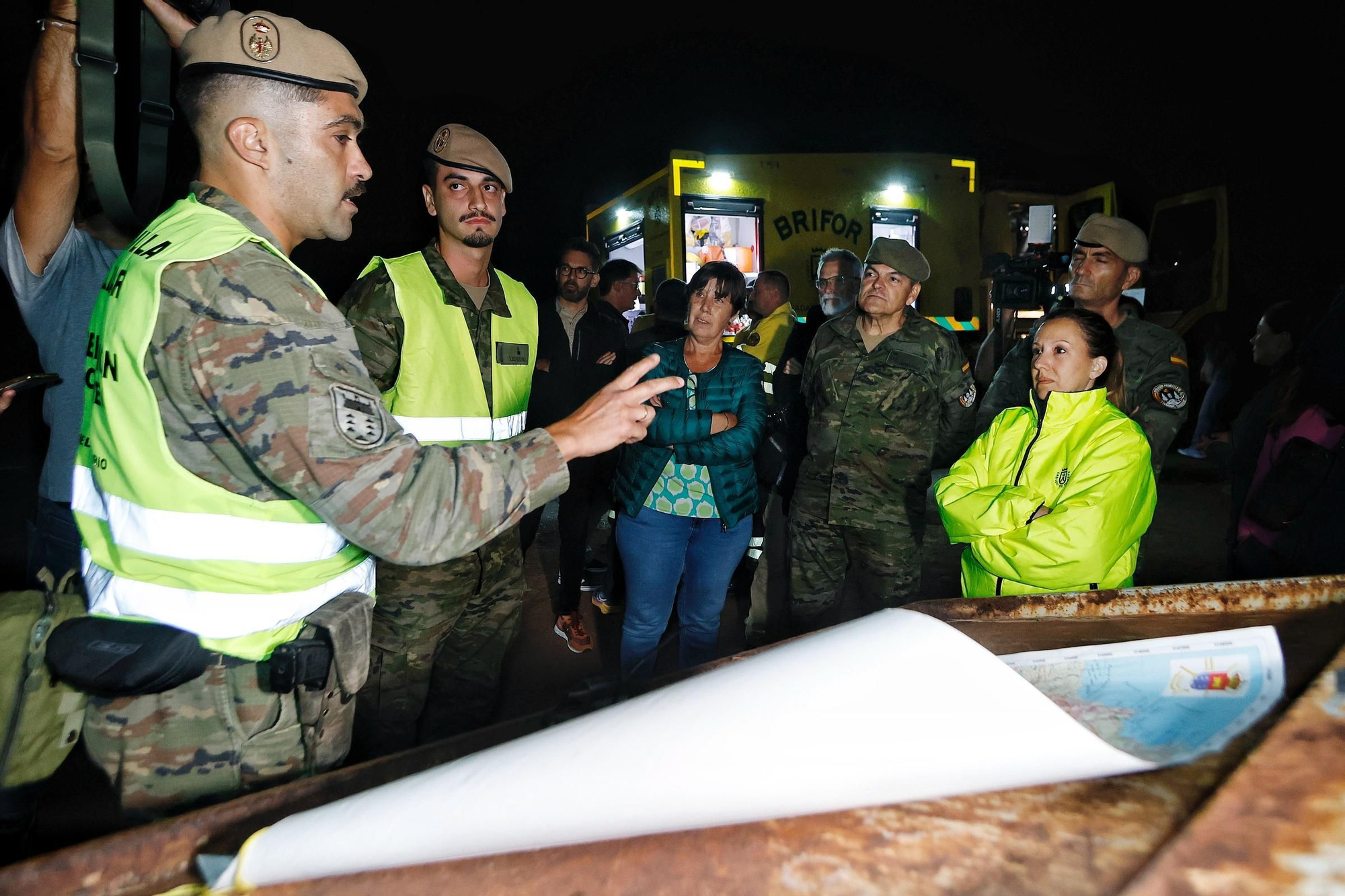 Visita nocturna al Operativo de Prevención y Extinción de Incendios Forestales