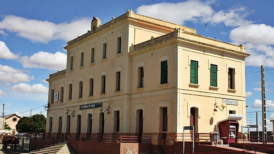 Estación de tren de La Puebla de Híjar, en la provincia de Teruel