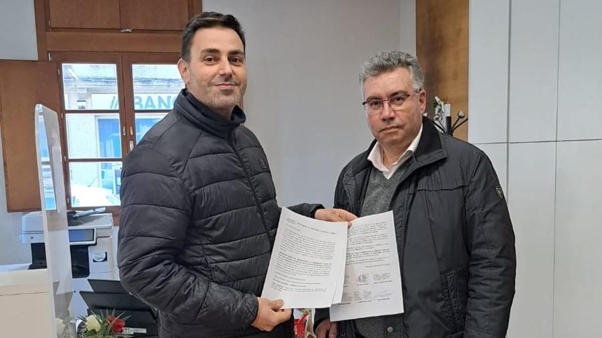Los ediles del PP Iván Crespo y Javier Bas.