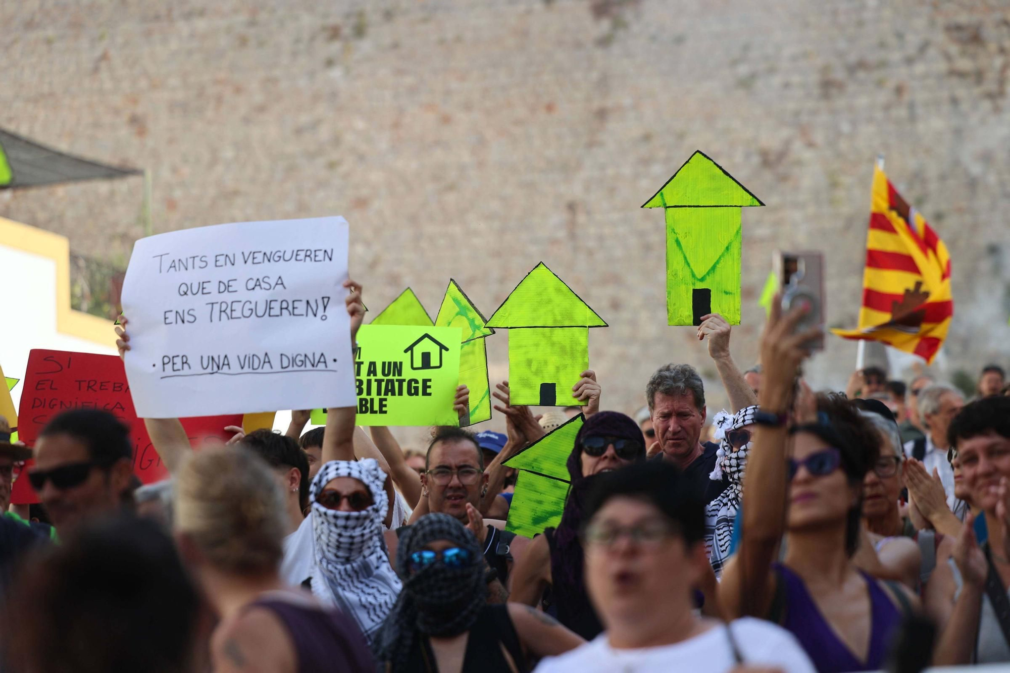 Manifestación contra la masificación turística en Ibiza