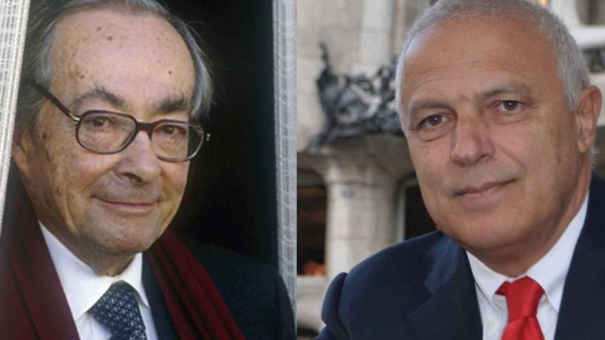 George Steiner y Nuccio Ordine (a la derecha).