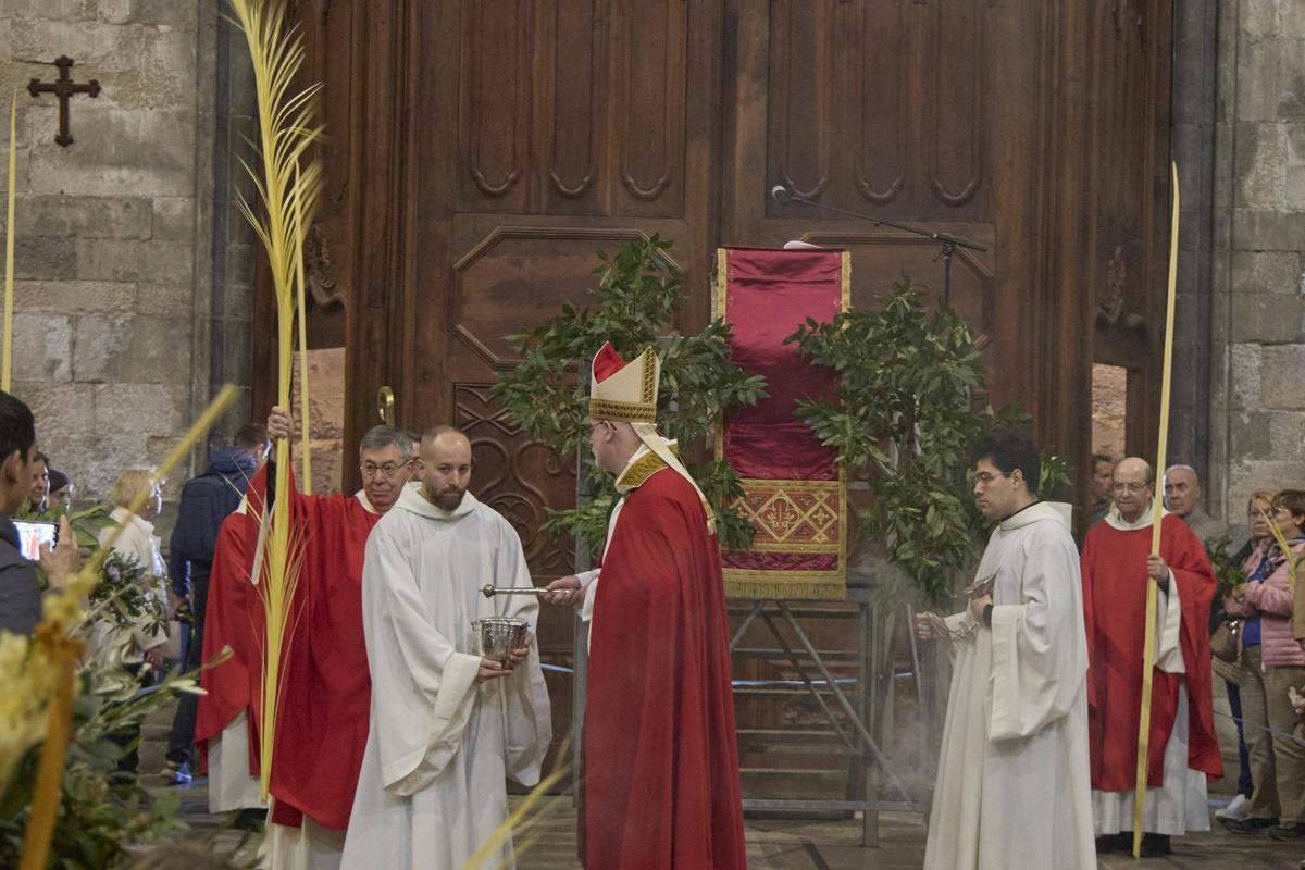 La benedicció de Rams a la Catedral de Girona en imatges La benedicció de Rams a la Catedral de Girona en imatges