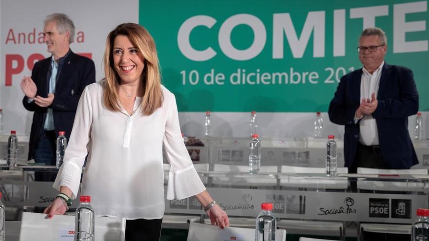 Susana Díaz: &quot;Al PSOE no lo va a poner nadie de rodillas&quot;