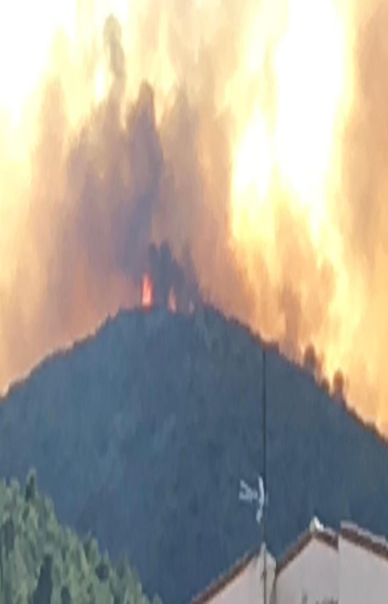 Incendi al pantà de Portbou