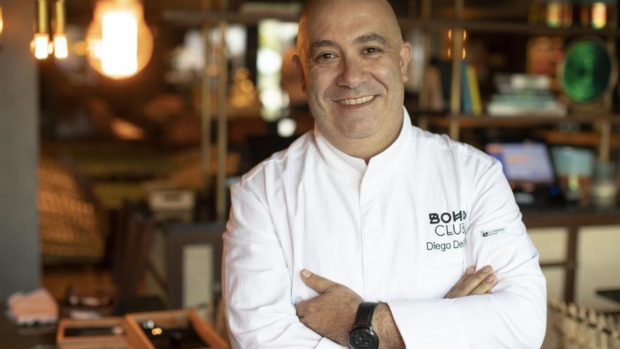 El chef Diego del Río en el Boho Restaurante de Marbella.