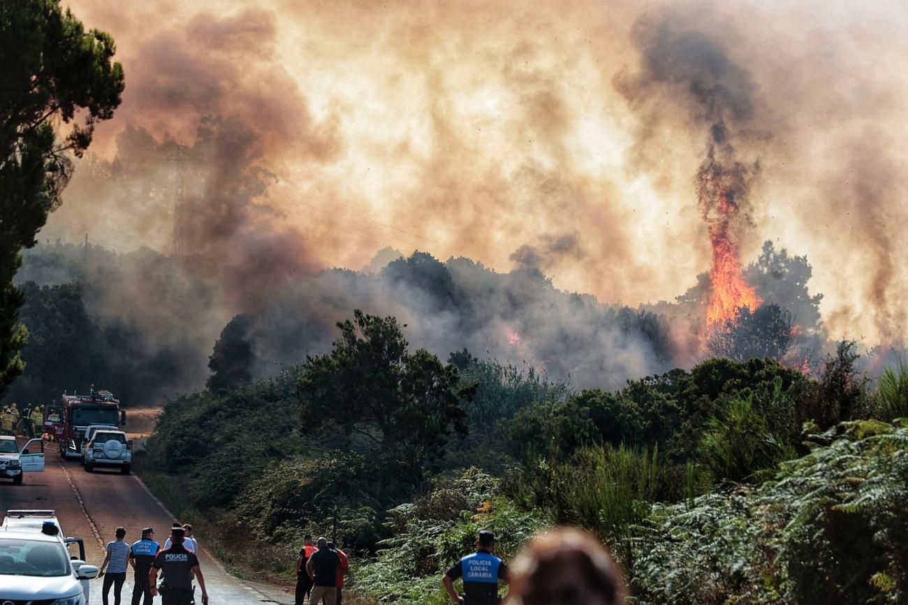 Incendio en La Laguna