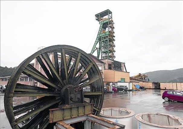 La mina 8 Entrada al pozo de la explotación de ICL en Súria.