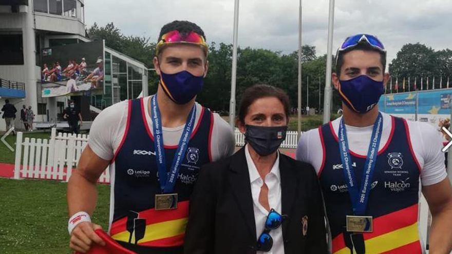 Iván Rico y Aleix García, bronce en doble scull de los Europeos Sub-23