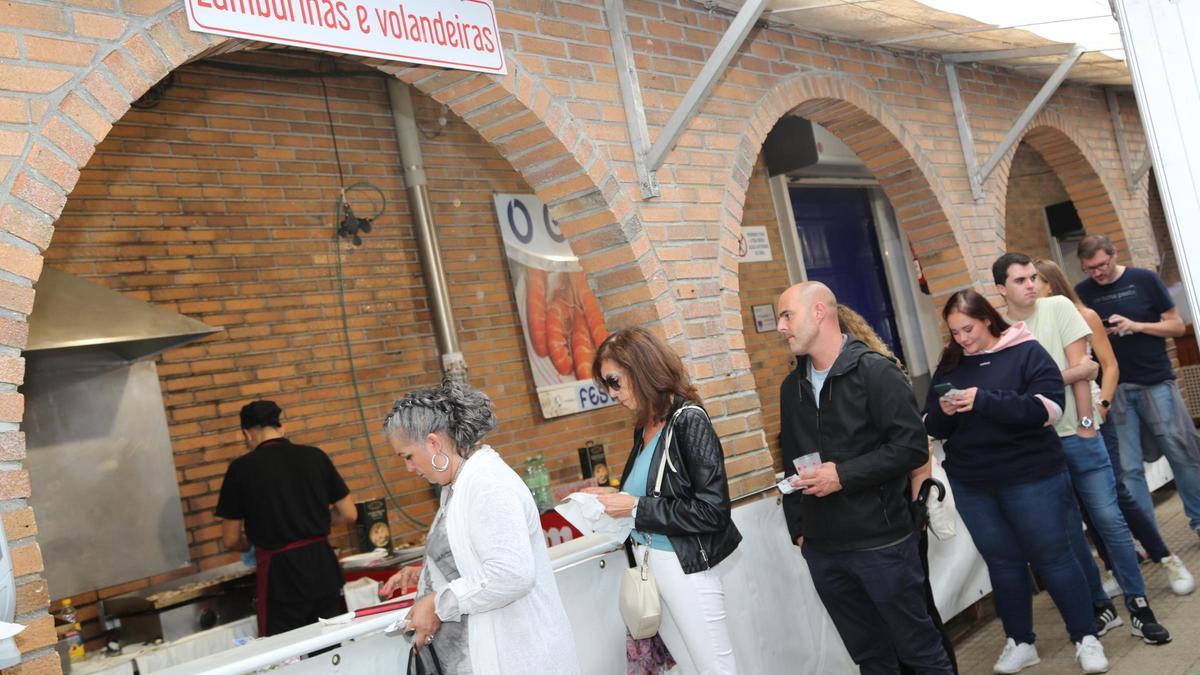 Las cocinas de la Festa do Marisco.