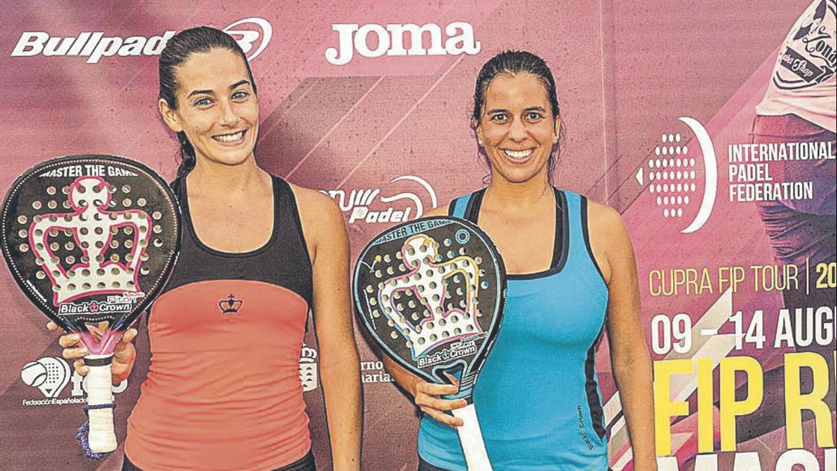 Isabel Rapisarda -d- y María Lara Afonso, ganadoras de la cita de Maspalomas.  | | LP/DLP