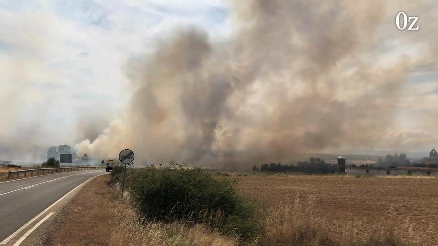 VÍDEO | Incendio en Rosinos de Vidriales
