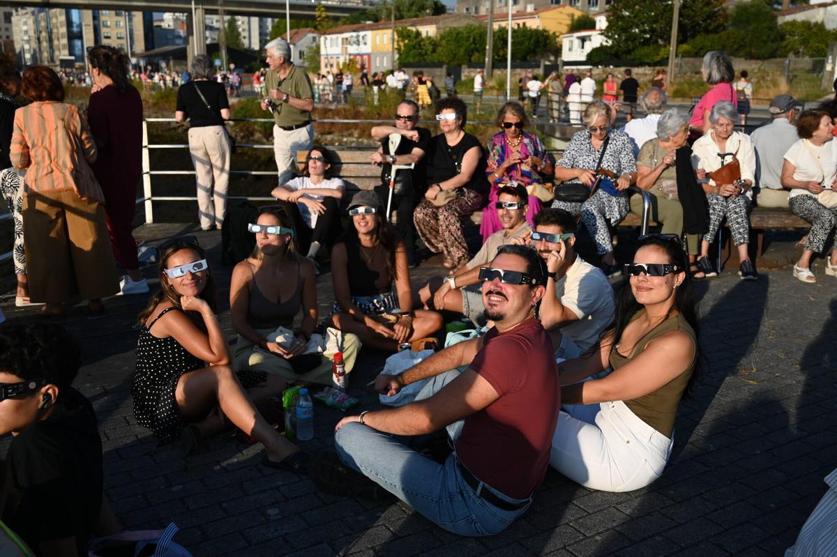 El eclipse desde Pontevedra y su área, en imágenes El eclipse desde Pontevedra y su área, en imágenes
