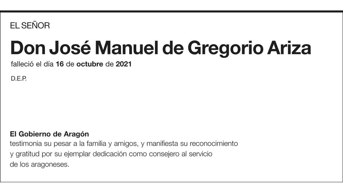 José Manuel de Gregorio Ariza