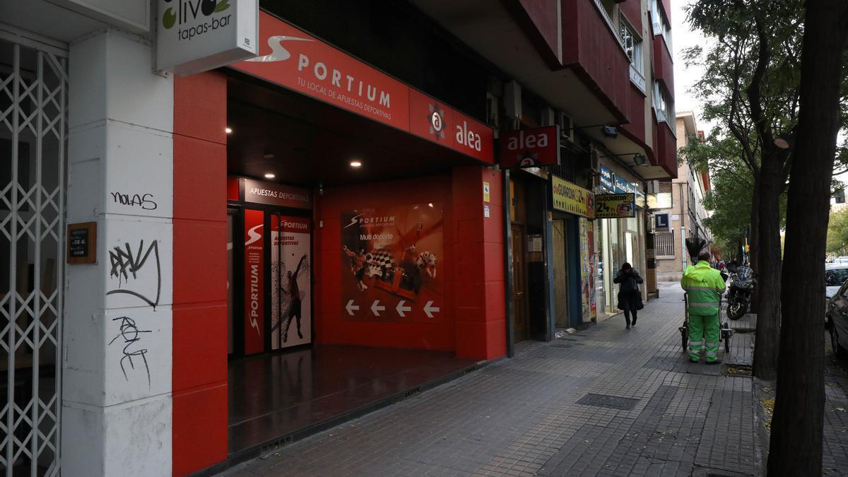 Casa de apuestas deportivas asaltada.