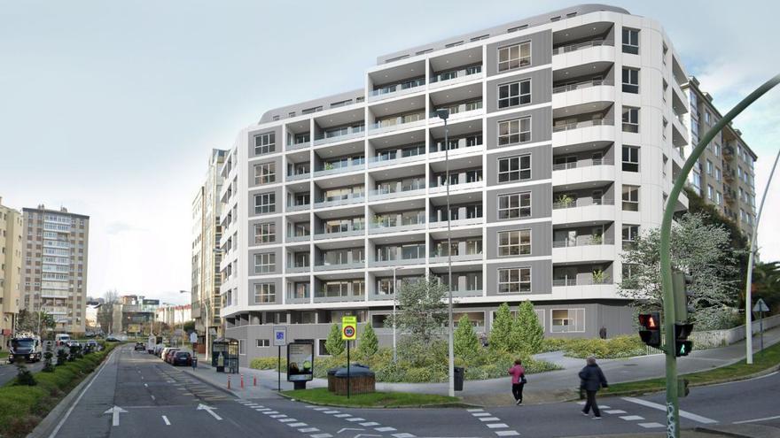 Imagen virtual del edificio, diseñado por el estudio Fernández Carballada y Asociados. | // L. O.