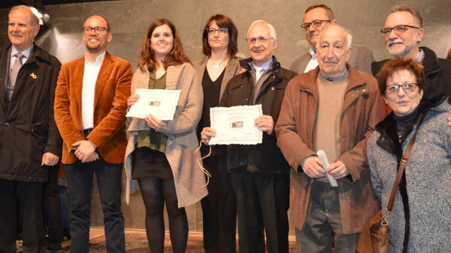 Imatge dels guardonats de la primera edició dels Premis de Cultura del Berguedà