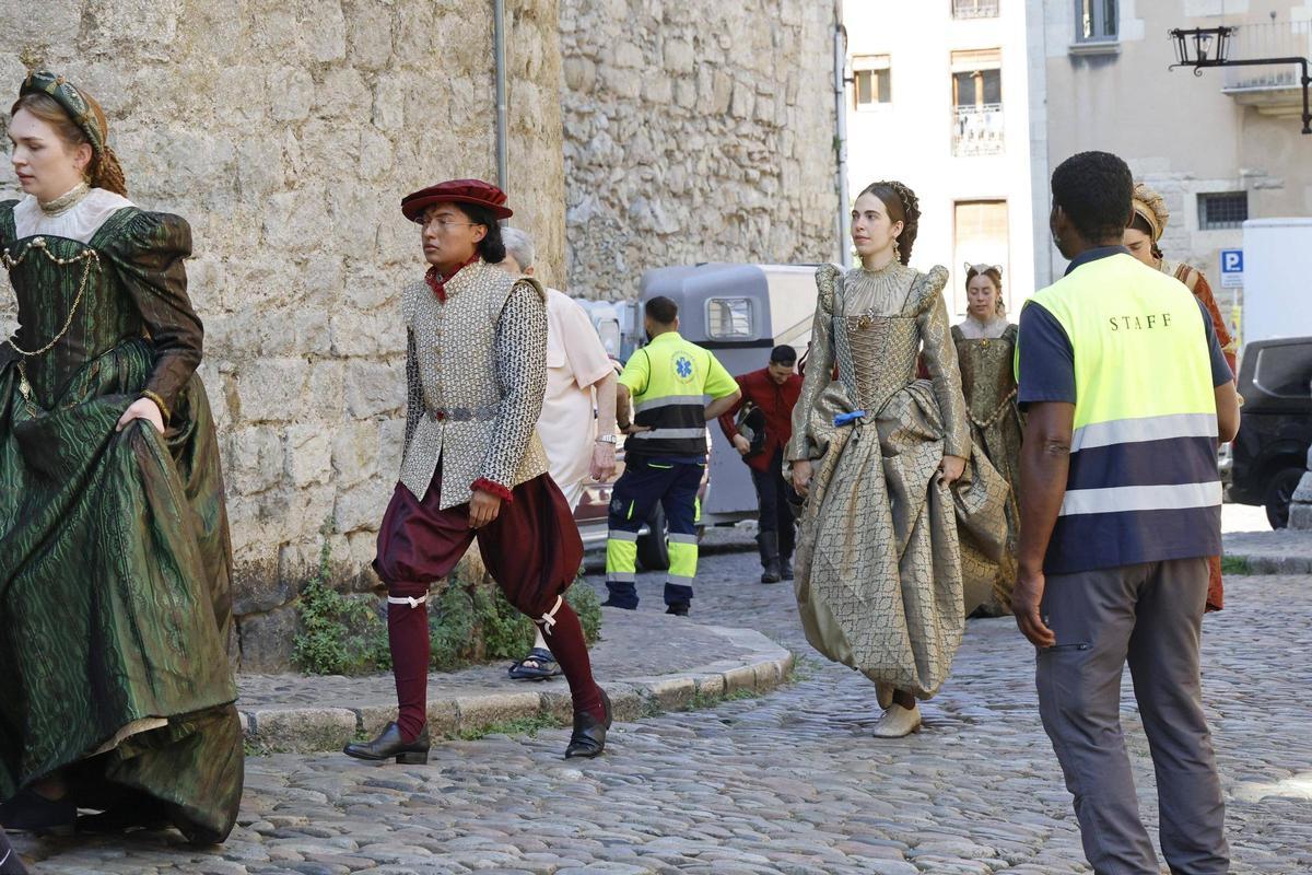 Les imatges d'un nova jornada del rodatge d''Enredados' a Girona Les imatges d'un nova jornada del rodatge d''Enredados' a Girona