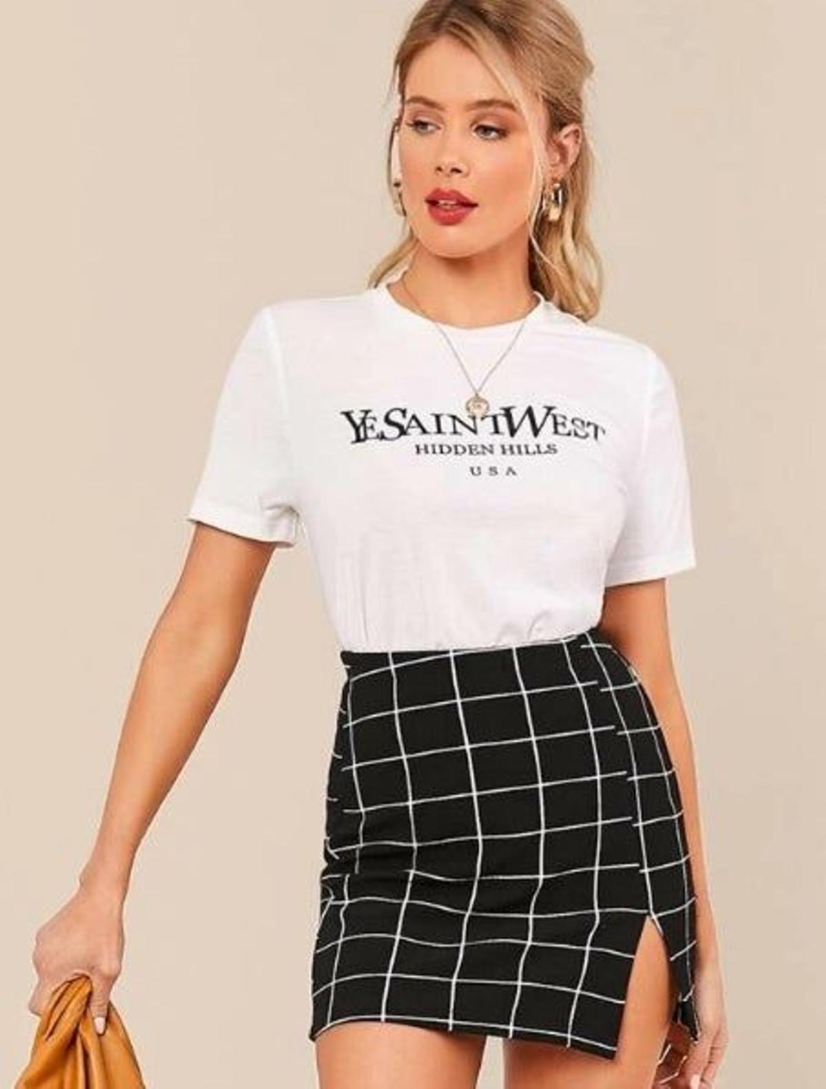 Camiseta 'Saint West' de Shein (Precio: 6 euros)