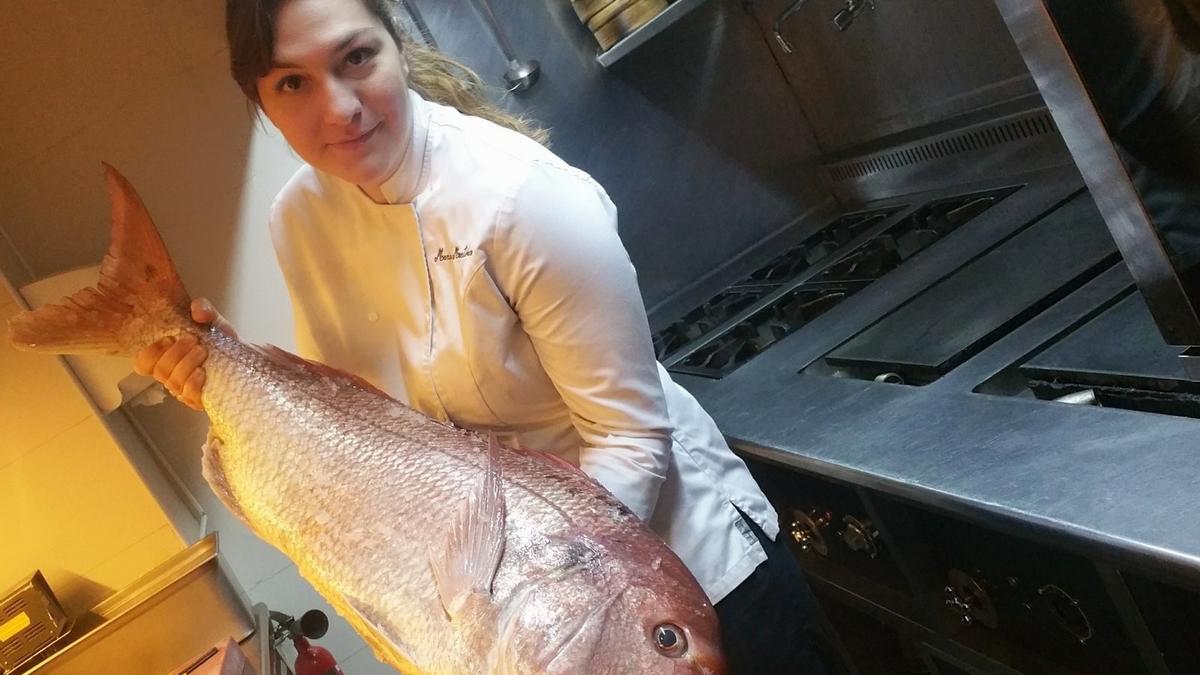 María José Martínez, chef alhameña del restaurante Lienzo, en Valencia.