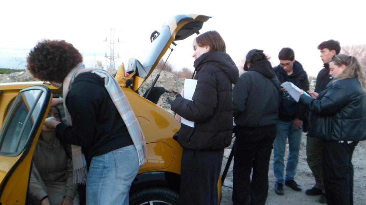 Rodaje de "Como lloran las niñas" en Madrid