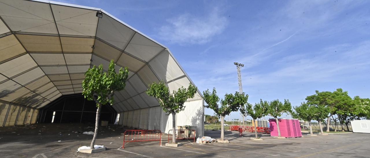 Zona de conciertos donde se produjo la presunta agresión sexual por parte de un grupo de menores a una joven de 18 años en Vila-real..