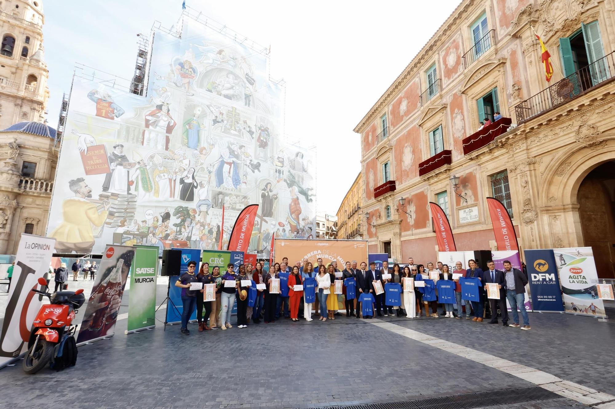Las imágenes de la presentación de la Carrera de la Mujer 2024 en Murcia