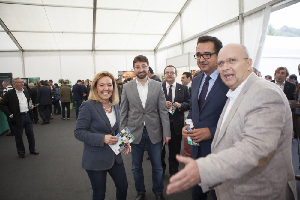 Inauguración de la feria de turismo minero en el pozo Sotón de Hunosa