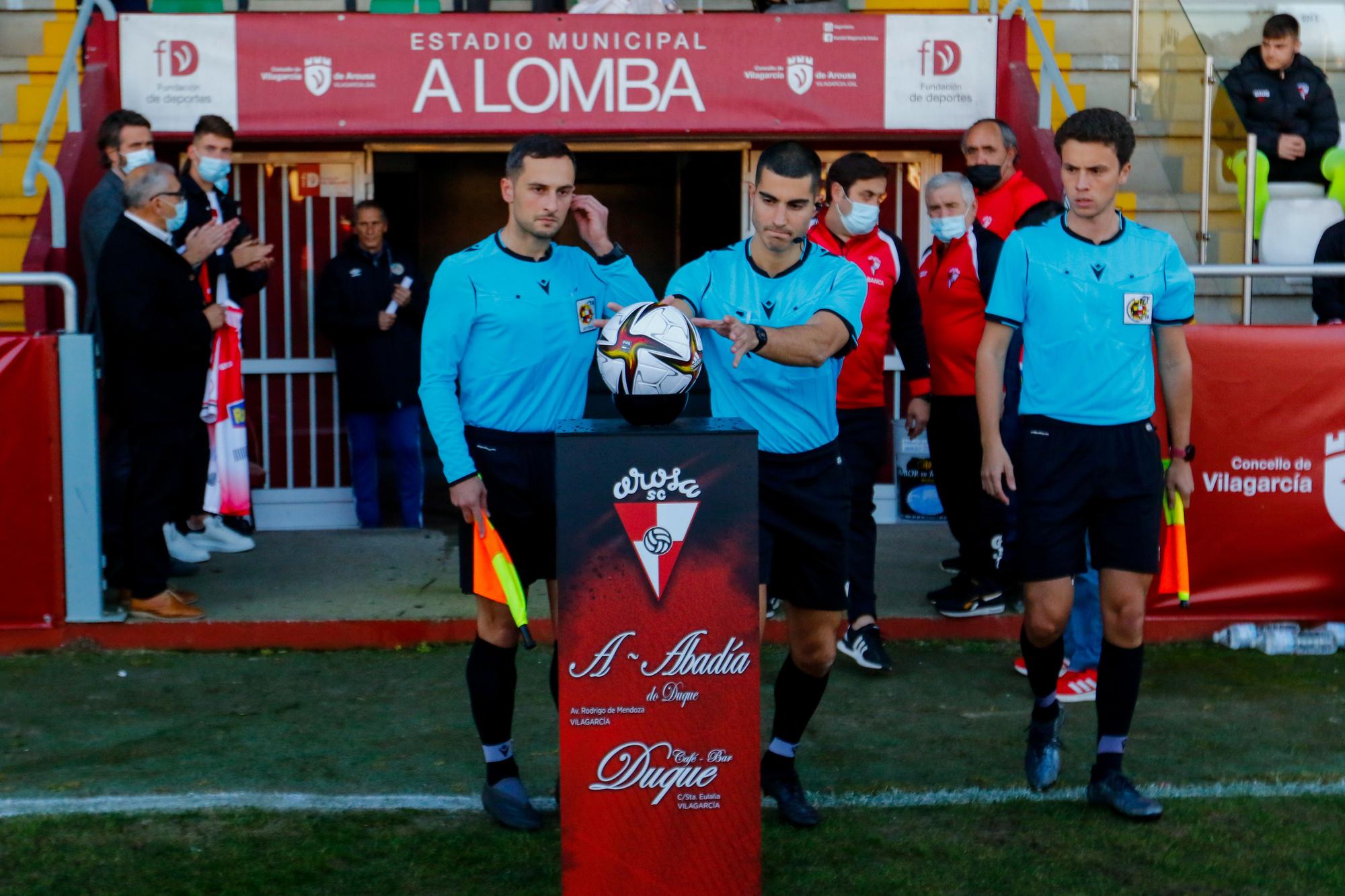 Las imágenes de la victoria del Arosa ante el Salamanca (1-0)