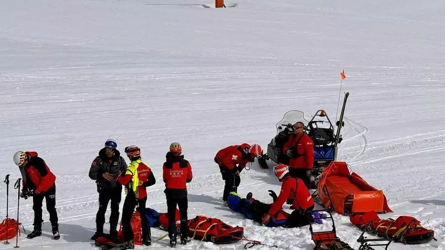 Simulacro de rescate en la Molina