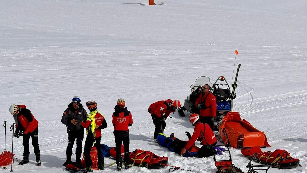Simulacro de rescate en la Molina
