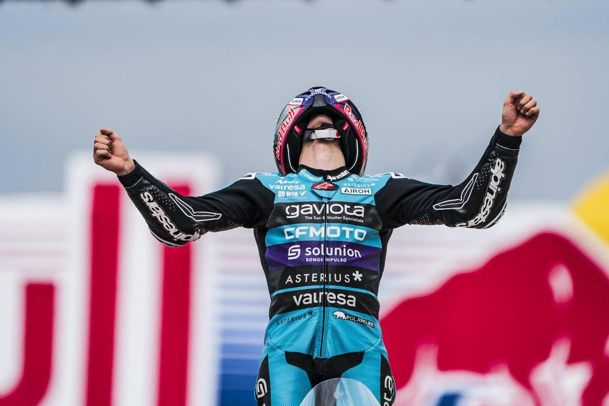 David Alonso, campeón del mundo de Moto3 2024 con el CFMOTO Aspar Team