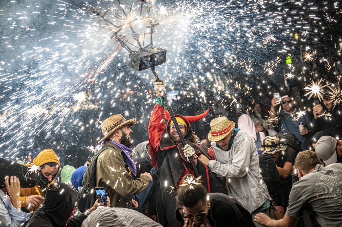 El Correfoc de la Mercè de 2023.