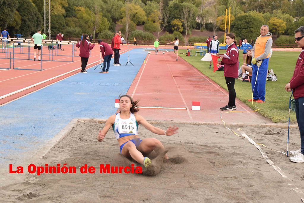 Regional absoluto y sub-23 de atletismo en Lorca (I)