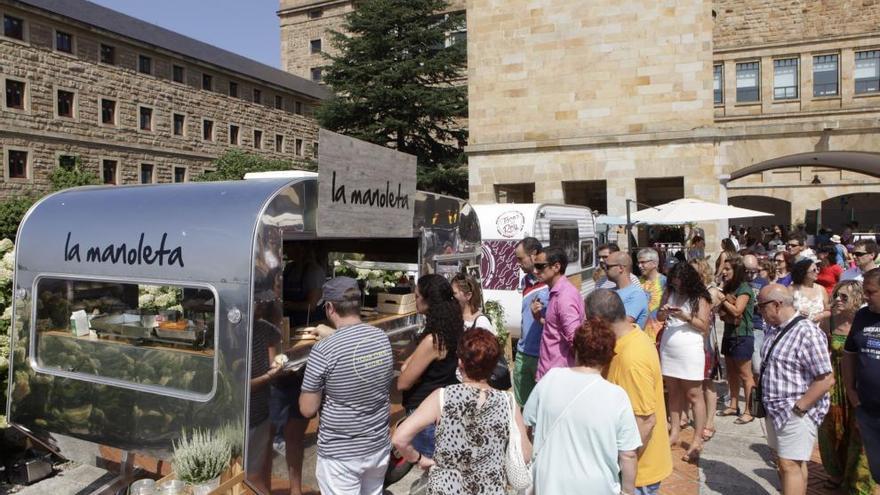 Foodtrucks en la Laboral el pasado verano.