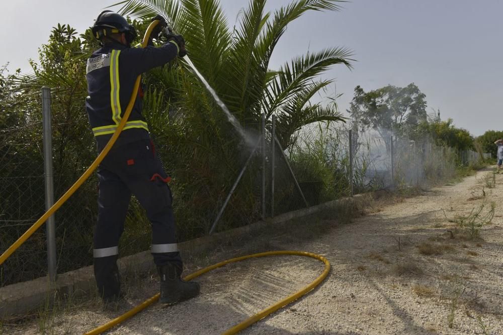 Incendio de matorral en Cabezo de Torres