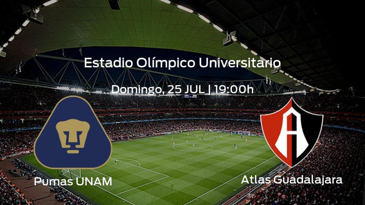 Previa del partido: el Pumas UNAM y el Atlas Guadalajara se enfrentan en su primer choque en la Liga MX de Apertura