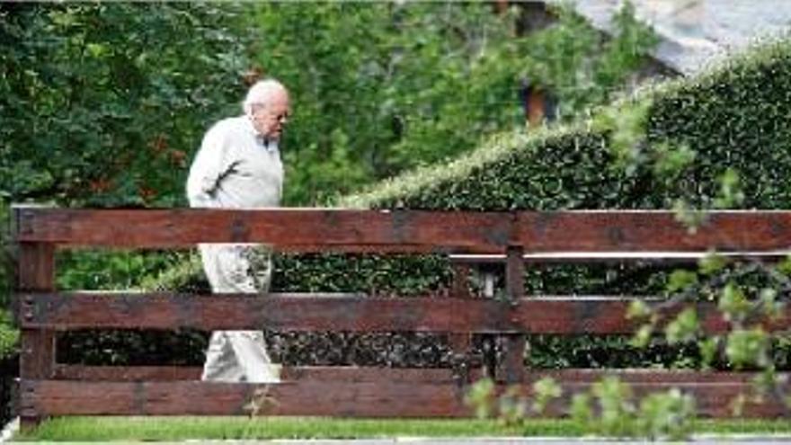 Jordi Pujol, a la seva casa d&#039;estiueig de Queralbs, fa dues setmanes