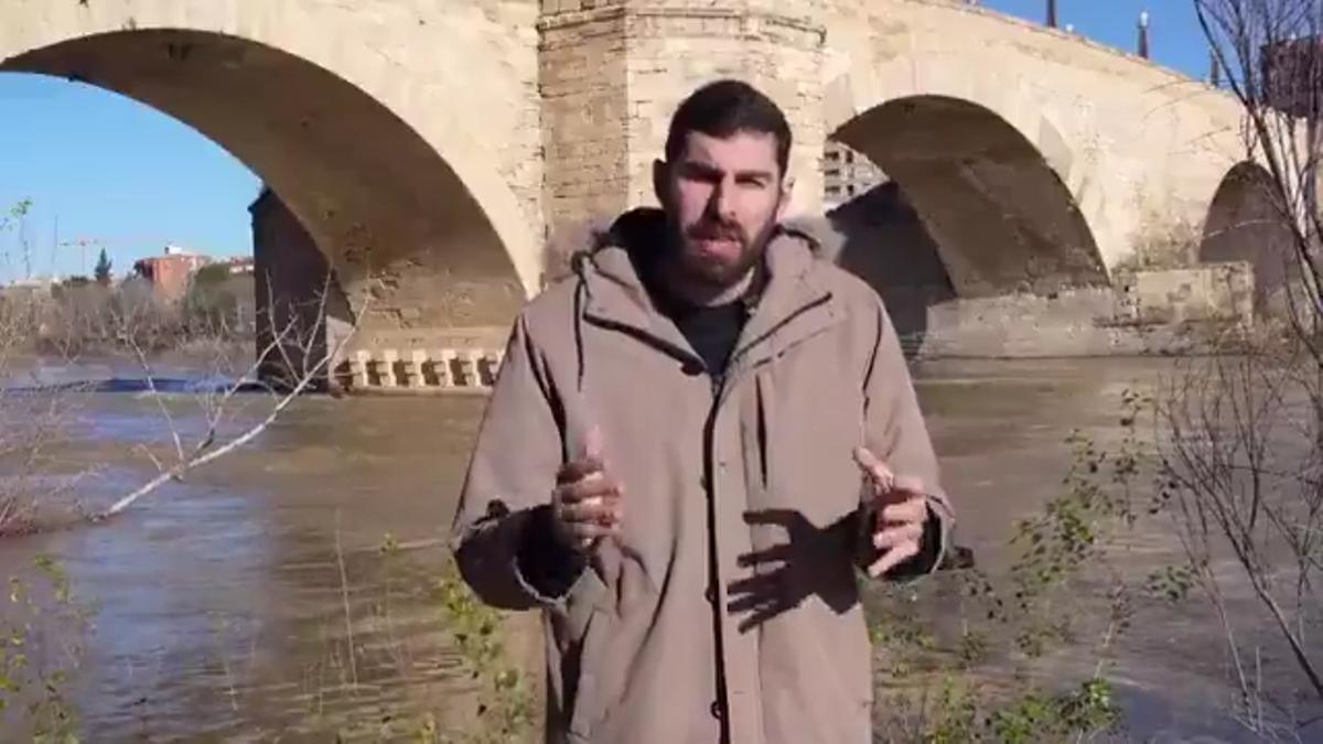 La última provocación de Vox sobre el trasvase: graba un vídeo en Zaragoza para insistir en que "sobra agua".