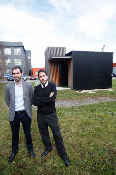 El prototipo de casa de acero que exhibe Arcelor en Avilés.